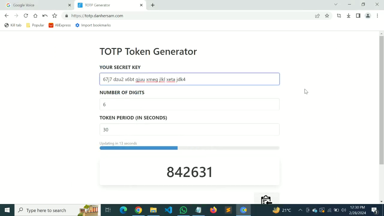 totp.danhersam.com 取码
